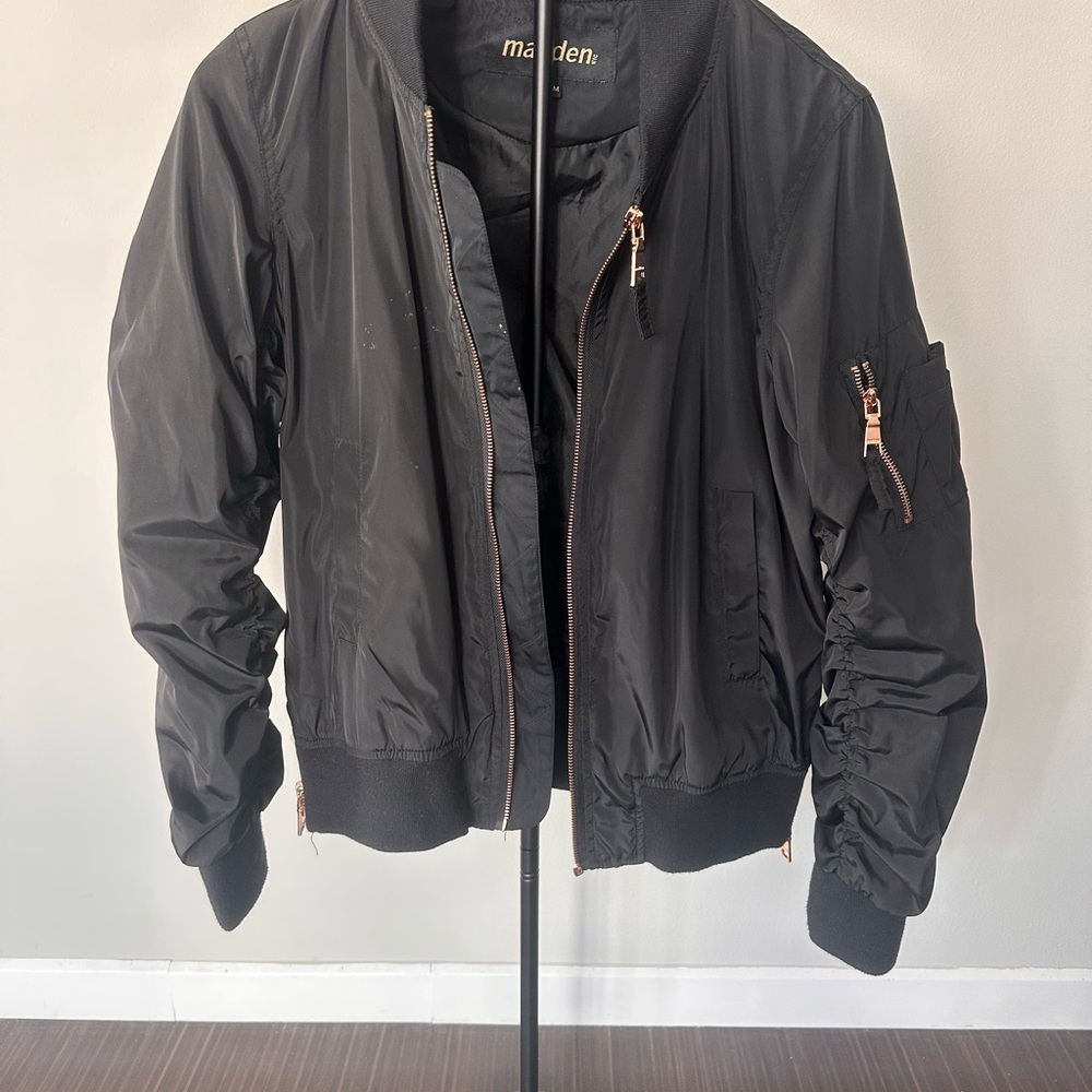 Steve Madden Black Bomber Jacket